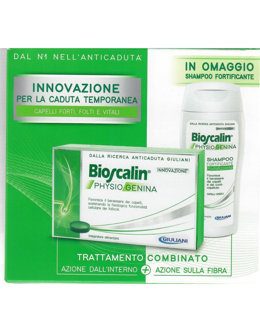 Bioscalin Physiogenina 30 Compresse + Shampoo 200 Ml Omaggio