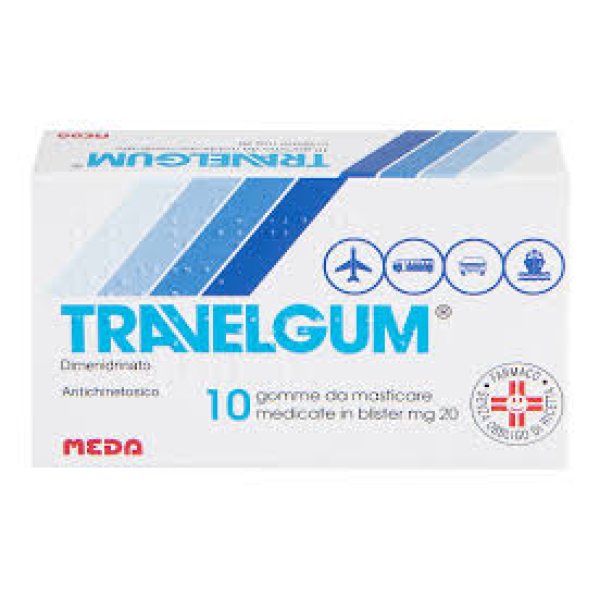 TRAVELGUM*10GOMME MAST 20MG