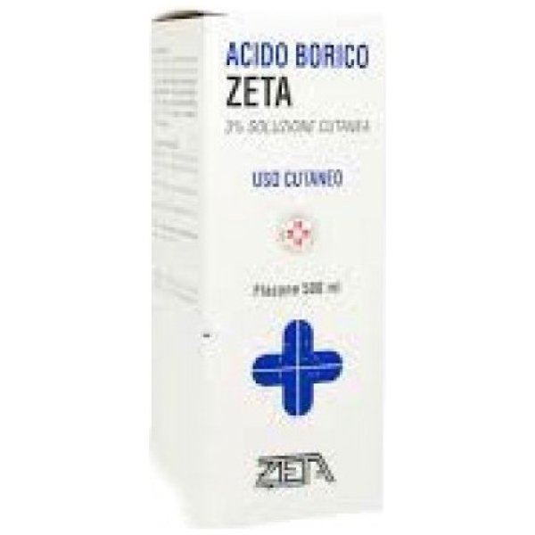 ACIDO BORICO (ZETA FARMACEUTICI)*soluz cutanea 500 ml 3%