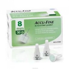AGO PER PENNA DA INSULINA ACCU-FINE PEN NEEDLE ACCU-CHEK GAUGE 30 X 8MM 100 PEZZI