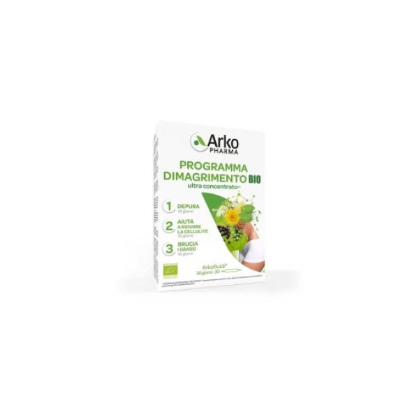 ArkoPharma Arkofluidi - Programma Dimagrimento BIO Ultra Concentrato, 30 fiale