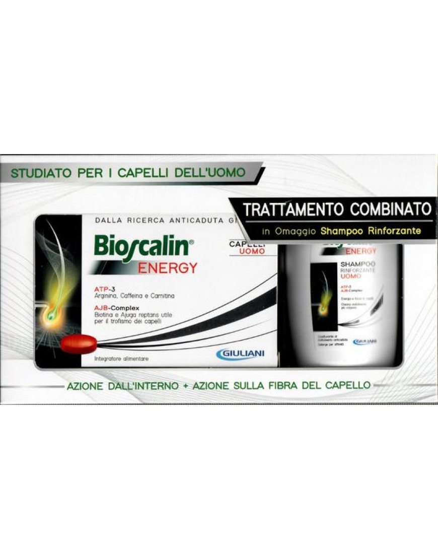 Bioscalin Energy 30 Compresse Uomo + Shampoo rinforzante