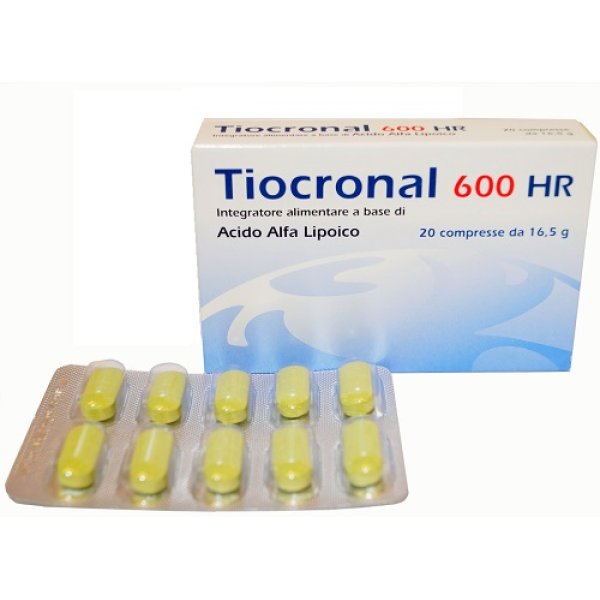 TIOCRONAL 600 HR 20 COMPRESSE TIOCRONAL 600 HR 20 COMPRESSE