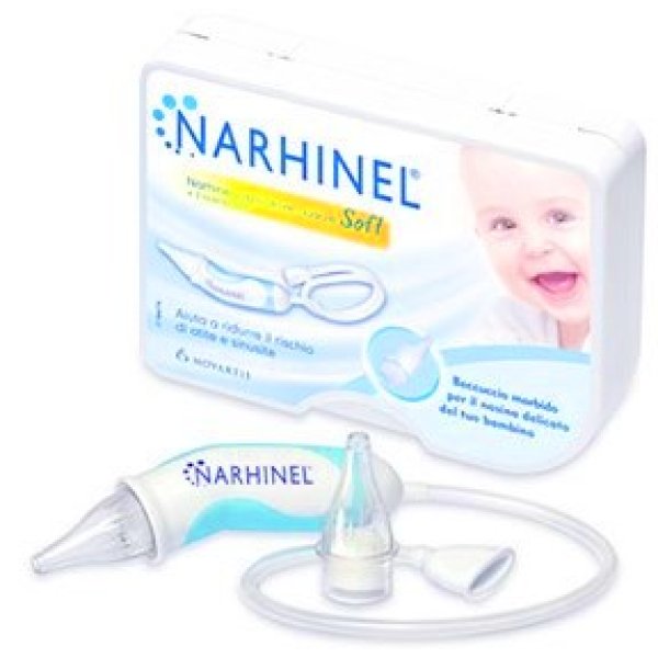 NARHINEL ASPIRATORE NASALE SOFT + 2 RICAMBI NARHINEL ASPIRATORE NASALE SOFT + 2 RICAMBI