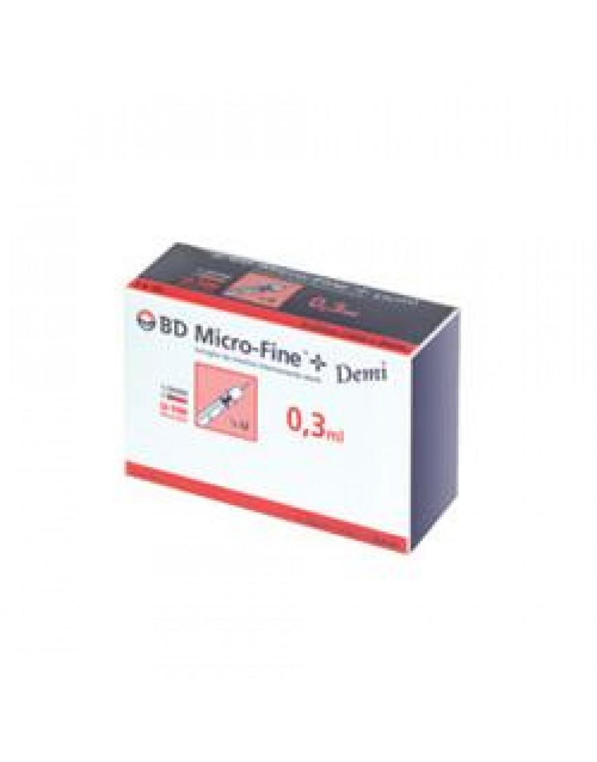Corman Spa Siringhe Insulina Bd Demi 0,3ml G30 8mm