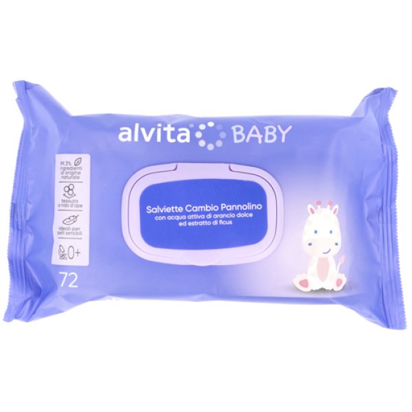 ALVITA SALVIETTE CAMBIO PANNOLINO 72 PEZZI