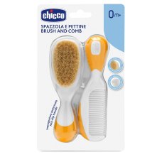 CHICCO SPAZZOLA E PETTINE ARANCIO
