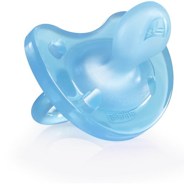 CHICCO GOMMOTTO SILICONE AZZURRO 12+