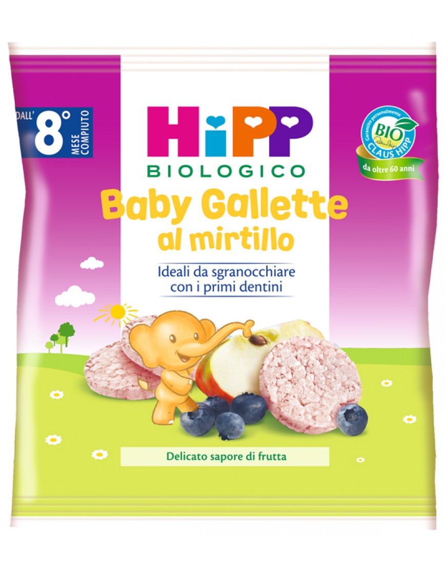 HIPP BIO BABY GALLETTE DI RISO AL MIRTILLO 30 G