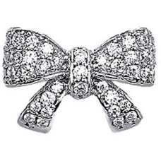 ORECCHINI BOW TIE CRYSTALS 12 MM