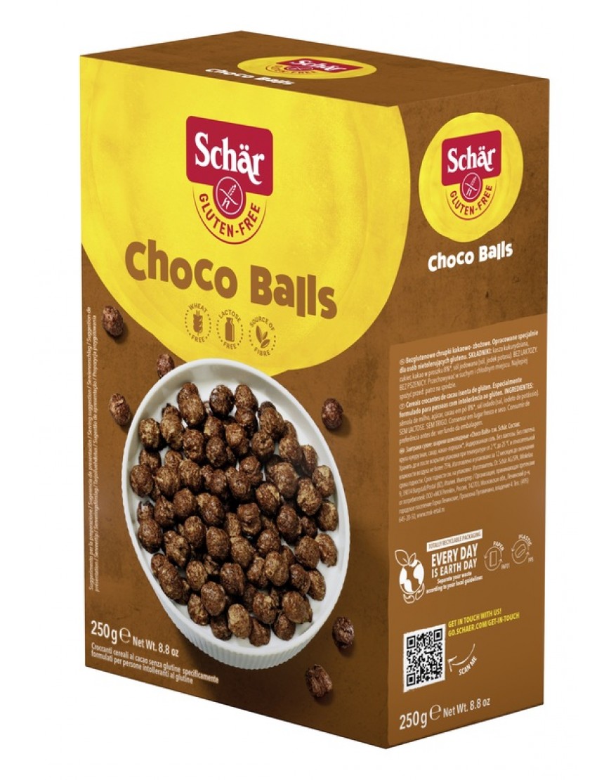 SCHAR CHOCO BALLS CEREALI SENZA LATTOSIO 250 G