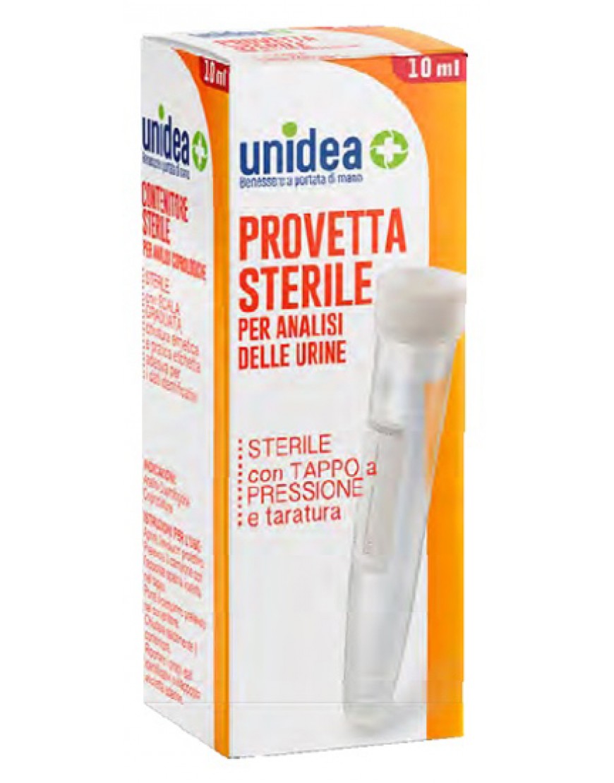 UNIDEA PROVETTA STERILE PER ANALISI URINE 10 ML