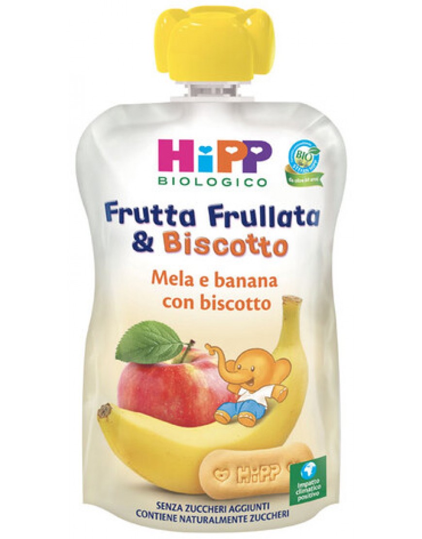 HIPP FRUTTA FRULLATA&BISCOTTO MELA BANANA BISCOTTO 90 G