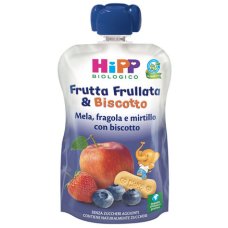 HIPP FRUTTA FRULL&BISCOTTO MELA FRAGOLA MIRTILLO BISCOTTO 90G