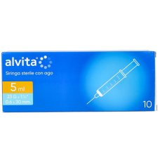 ALVITA SIRINGA 5 ML 23 GAUGE 10 PEZZI