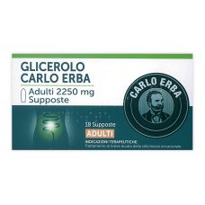 Carlo Erba Glicerolo Adulti 18 Supposte 2250mg