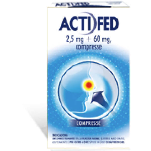 ACTIFED*12 COMPRESSE 2,5MG+60MG