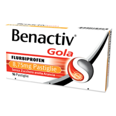 BENACTIV GOLA 16 PASTIGLIE ARANCIO SENZA ZUCCHERO
