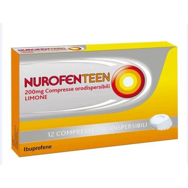 NUROFENTEEN 12 COMPRESSE OROSOLUBILI LIMONE 200MG