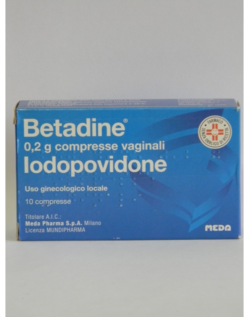 Betadine 10 Compresse Vaginali 200mg