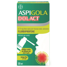 ASPIGOLADOLACT*spray mucosa orale 15 ml 8,75 mg/dose ASPIGOLADOLACT*spray mucosa orale 15 ml 8,75 mg/dose