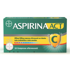 ASPIRINAACT*10 cpr eff 800 mg + 480 mg con vitamina C