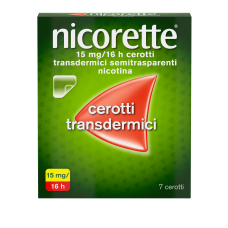 NICORETTE*7 cerotti transd 15 mg/16 ore